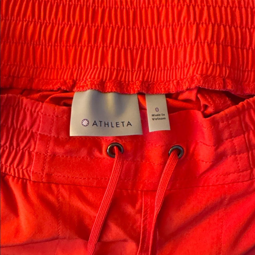 Athleta Fiery Red Jogger Pants